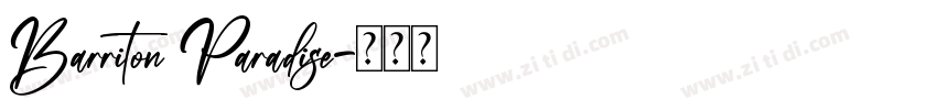 Barriton Paradise字体转换